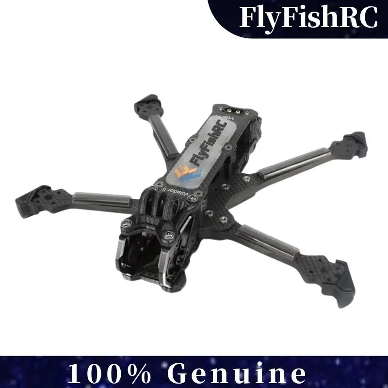 

FlyFishRC Volador II VD5 V2 Deadcat FPV T700 5-дюймовый комплект рамы, совместимый с воздушным блоком DJI O4 для RC FPV Cinematic Drone
