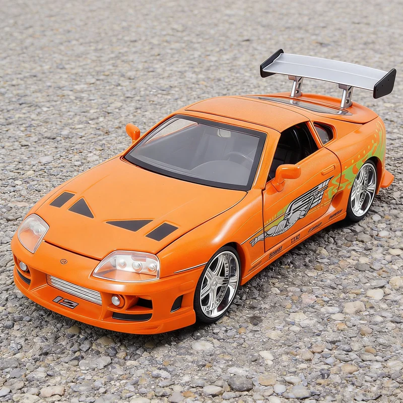 

1:24 GR Supra Alloy Classic Movie Sports Car Model Diecast Metal Track Raing Vehicles Car Model Simulation Collection Kids Gifts