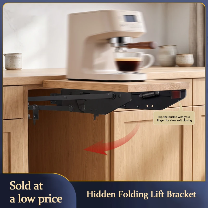 Heavy Duty Stainless Steel Height Adjustable Telescopic Folding Support Bracket Lift For Coffee Table Furniture Hardware