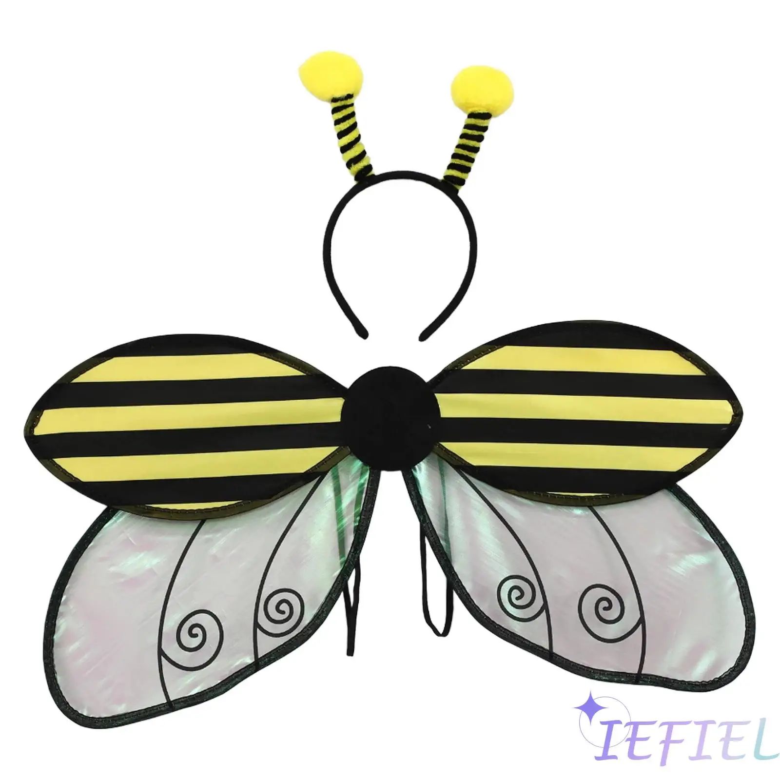

1Set Insect Wings with Headband Halloween Cosplay Costume Accessories Bee Cosplay Costume Insect Wings Headband for Masquerade