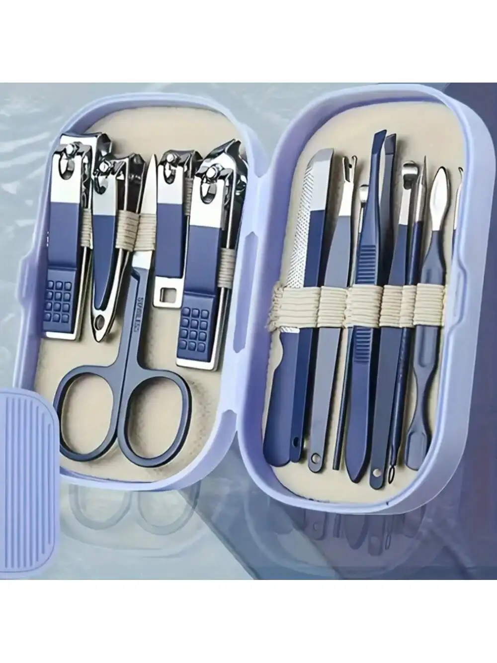 14 Piece Portable Nail Clipper Storage Set, Stainless Steel Nail Care Set, Classic Style For Both Men And Women, Nail And Foot Care Set, Stylish And Durable