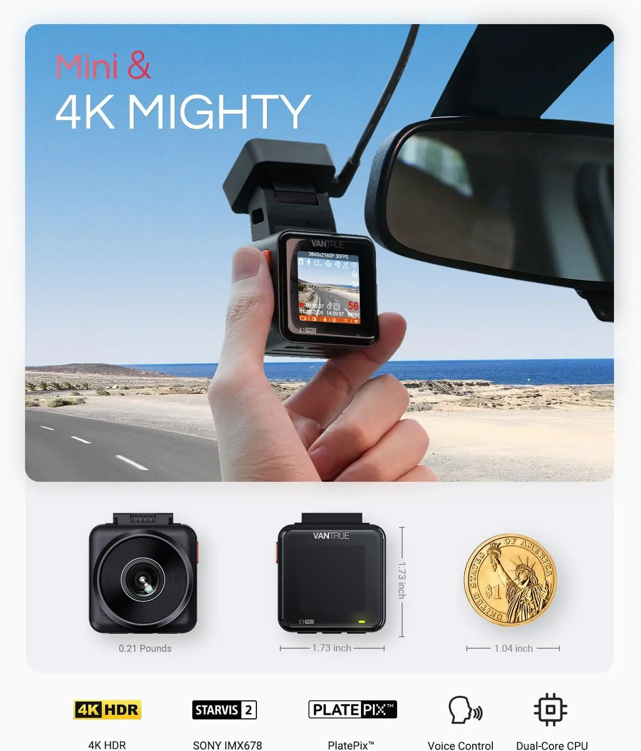 E1 Pro 4K Mini Dash… - image