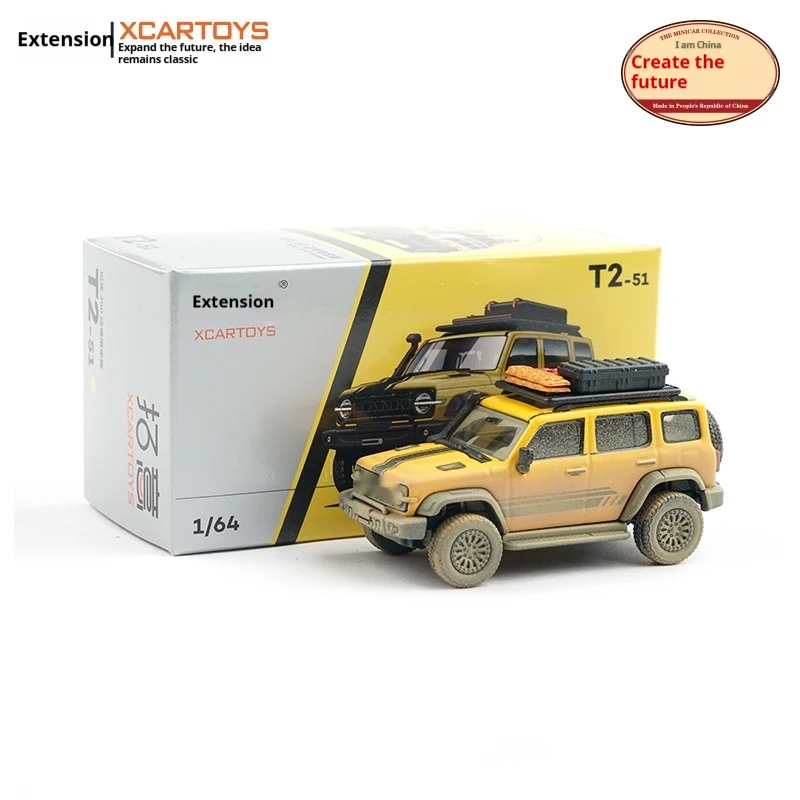 TaoYi Modello di auto fuoristrada in lega in scala 1/64 Versione fango Pezzo espositivo Edizione limitata Design di bordo Giocattolo non radiocomandato