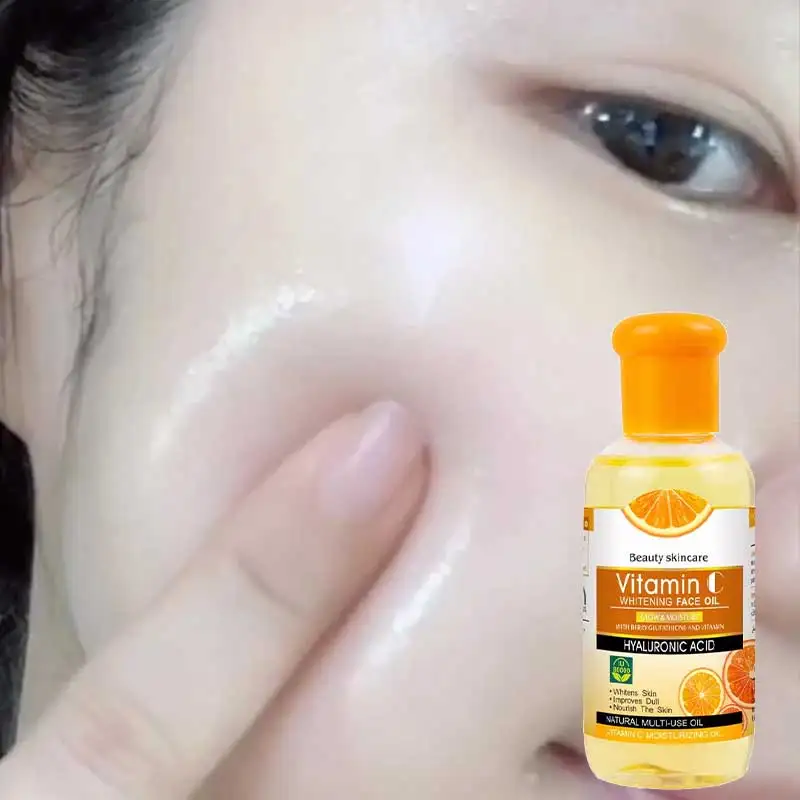 

75 мл отбеливающее увлажняющее масло для лица с витамином С, выцветающее темные пятна, осветляющее питательное омоложение кожи, уход за лицом