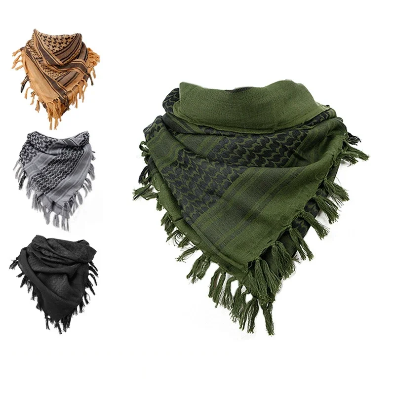 Thick Muslim Shemagh Tactical Desert Arab Scarves Men Women Winter Windy Windproof Hiking Scarf