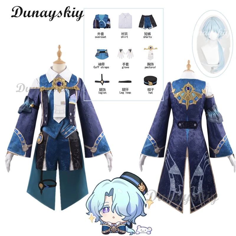 Misha Cosplay Costume Honkai: Star Rail Fashion Handsome Uniform Role Play Game Suit Halloween Carnival Party Outfit Men