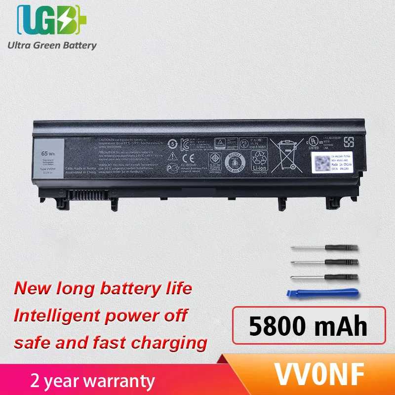 UGB New VV0NF VVONF battery Replacement For Dell Inspiron E5540 E5440 N5YH9 VJXMC 0M7T5F 0K8HC 1N9C0 7W6K0 F49WX NVWGM