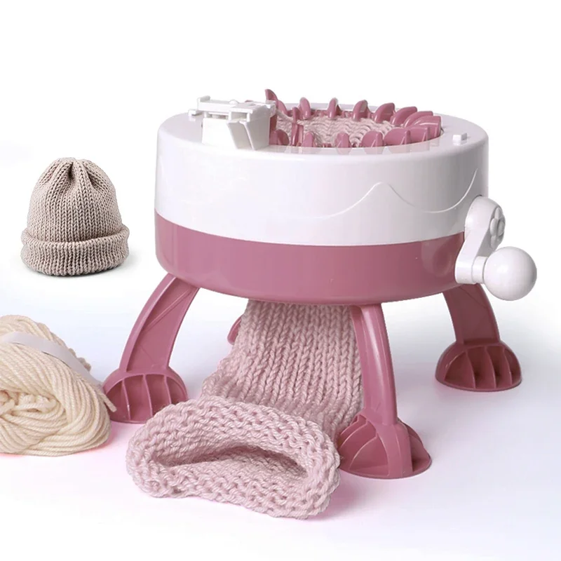 Needle Hand Knitting Machine Sentro Knitting Machine DIY Process Project Knitting Process Tools Knitting Scarves Hats Gloves