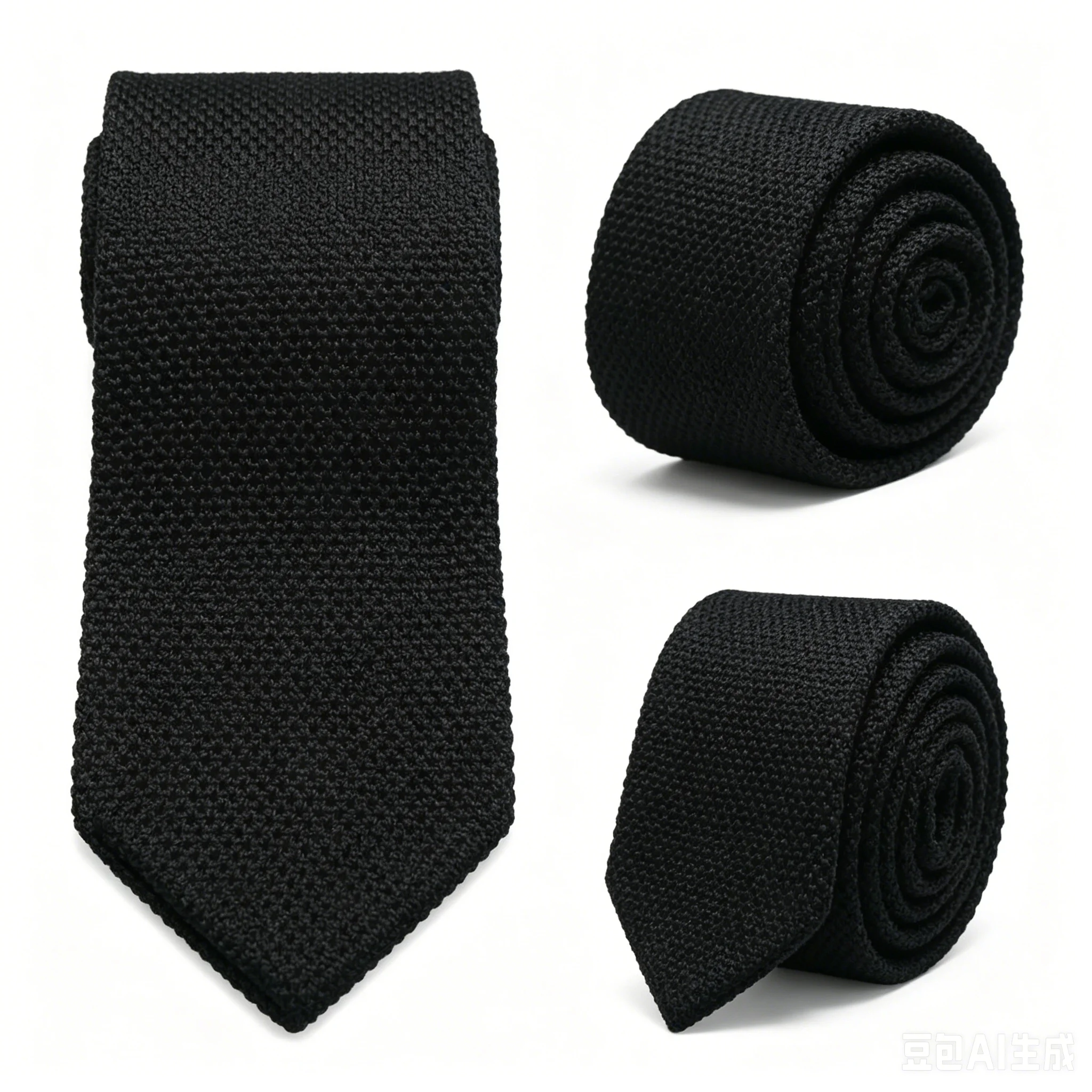 Herren Einfarbige Strickkrawatte Neuer Stil Mode 8cm Strickkrawatte Reine Baumwolle Herrenkrawatte Business Hochzeit Krawatte Accessoires Geschenk – Detail 7