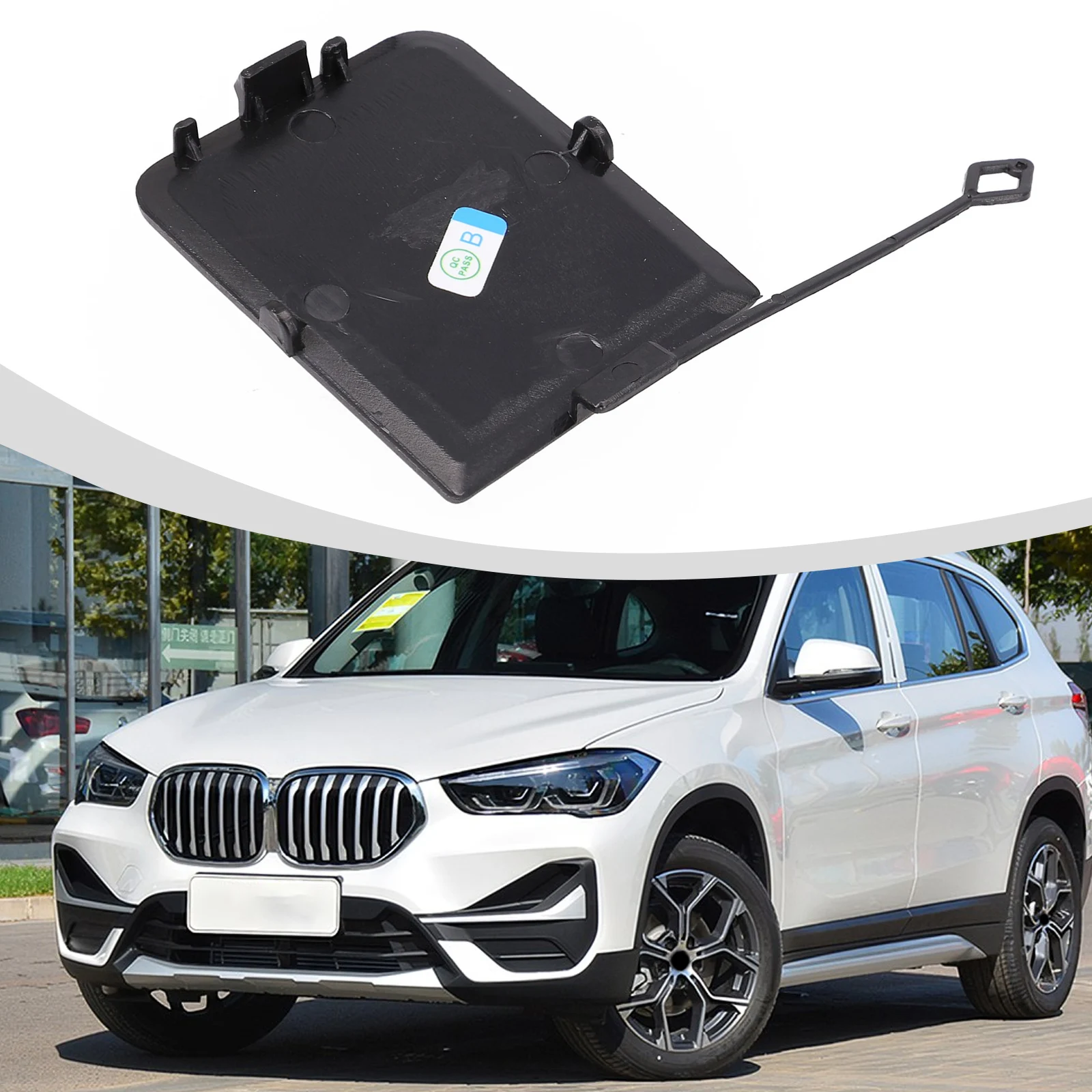 Hook Cap Trailer Cover 51127303816 Accessories Black Car Auto Parts Plastic Practical Right Rear Bumper Brand New