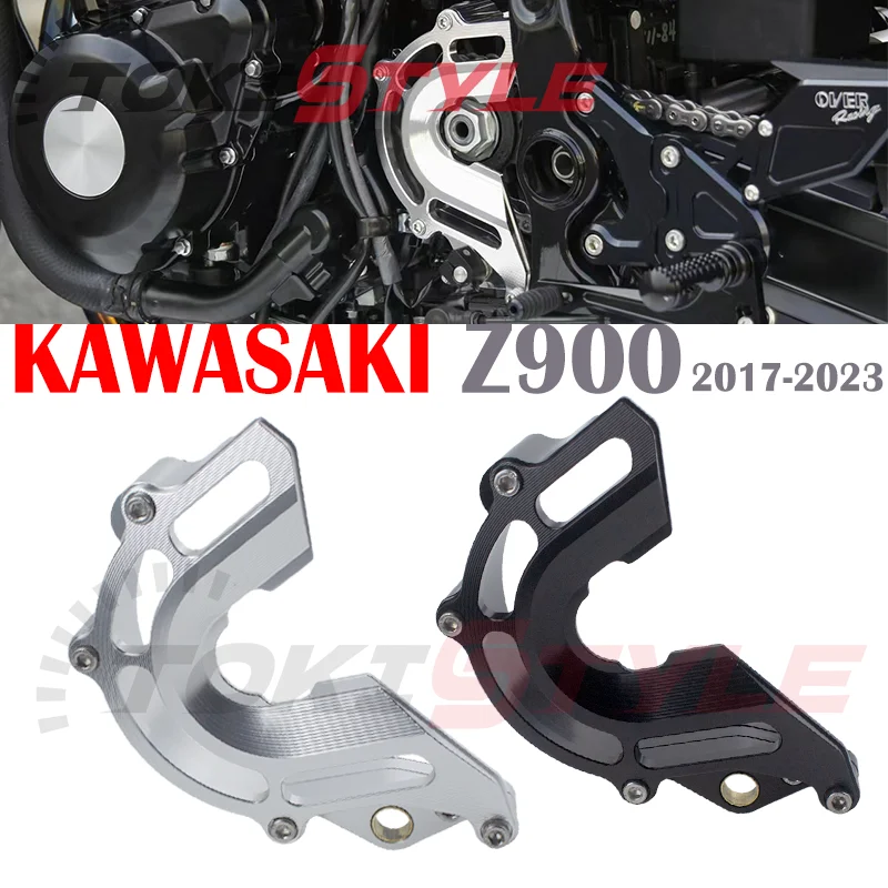 Motorcycle Sport Front Sprocket Cover Chain Guard Engine Case Crash Fit For KAWASAKI Z900 Z900RS Z 900RS Cafe 2017-2023 21 22 23