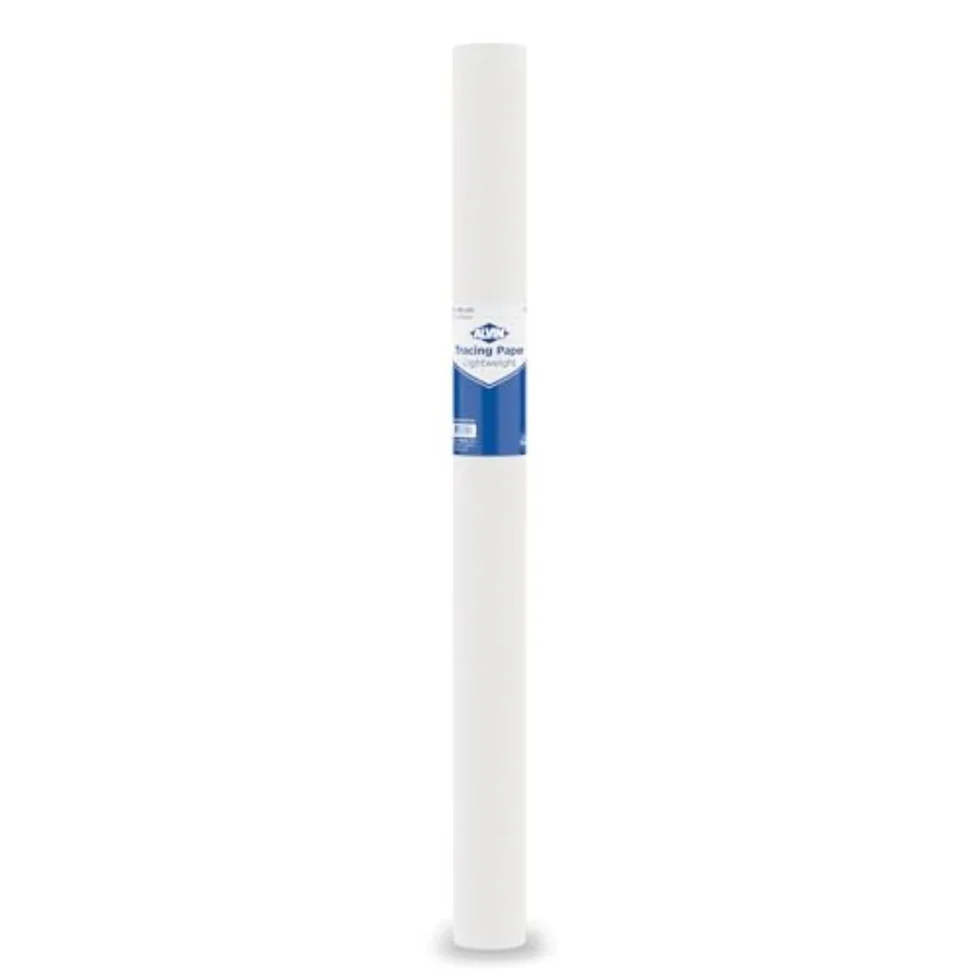 

Lightweight Tracing Paper Roll White Suitable with Ink Charcoal Felt Tip Pen for Sketching or Detailing - 24 inches x 50 yards