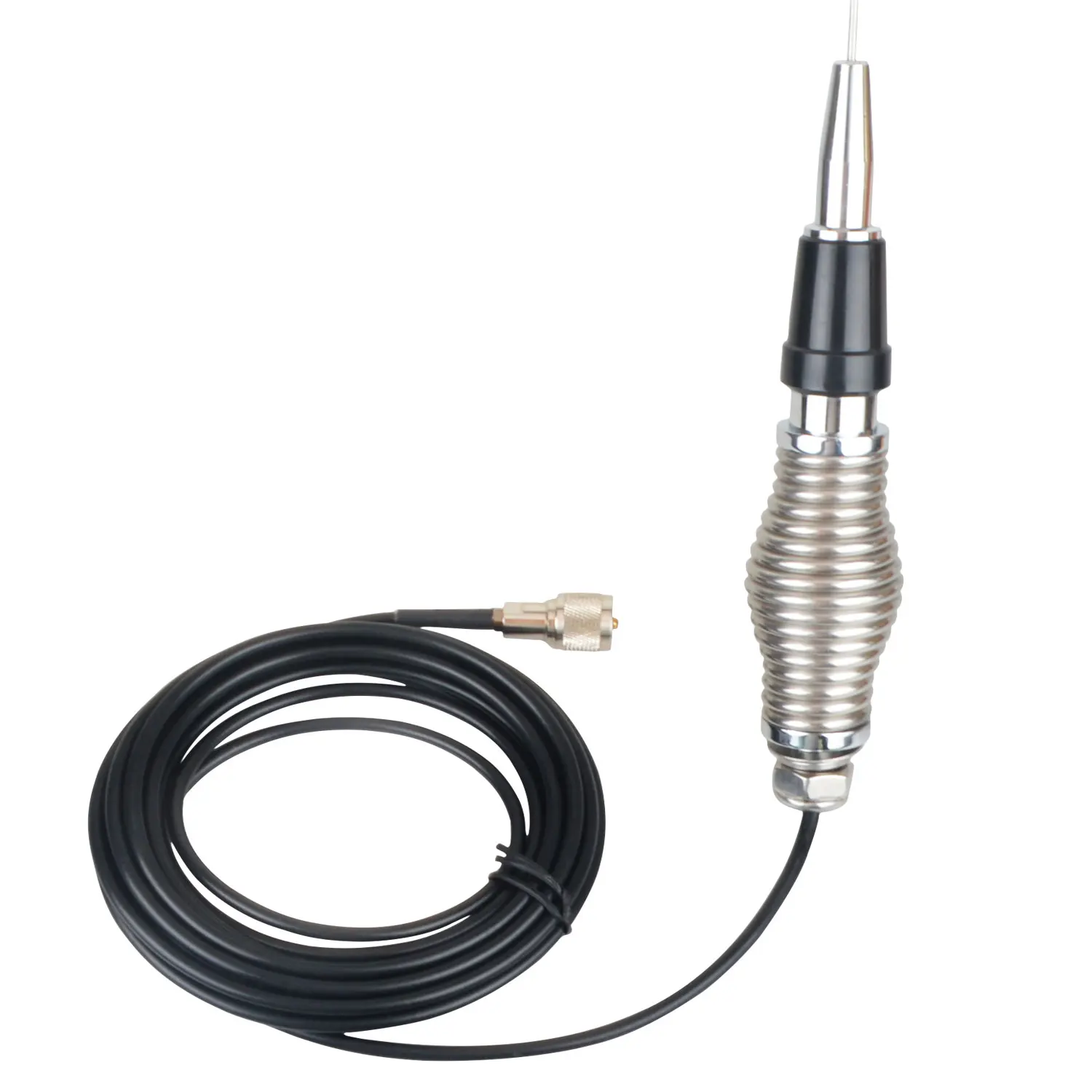 Antenna mount Mobile Car radio Stainless Steel Spring Mount with 5m Extension Coaxial Feeder Cable PL259 UHF Connector