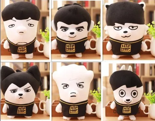 Kpop Creative Ugly Plush Dolls Korea Star SUGA J-HOPE Stuffed Toys Anime Peripheral Sofa Pillow Idol Image Plush Toy Girl Gift