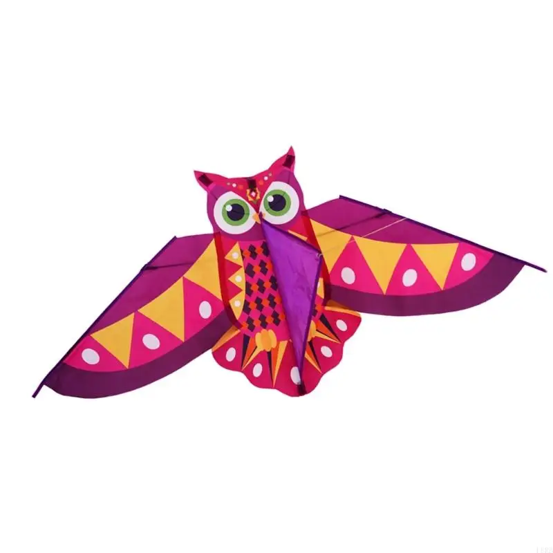 Con cú hình con diều màu sắc đầy màu sắc cho trẻ với khung sợi thủy tinh bền ra ngoài trời vui nhộn L8RB