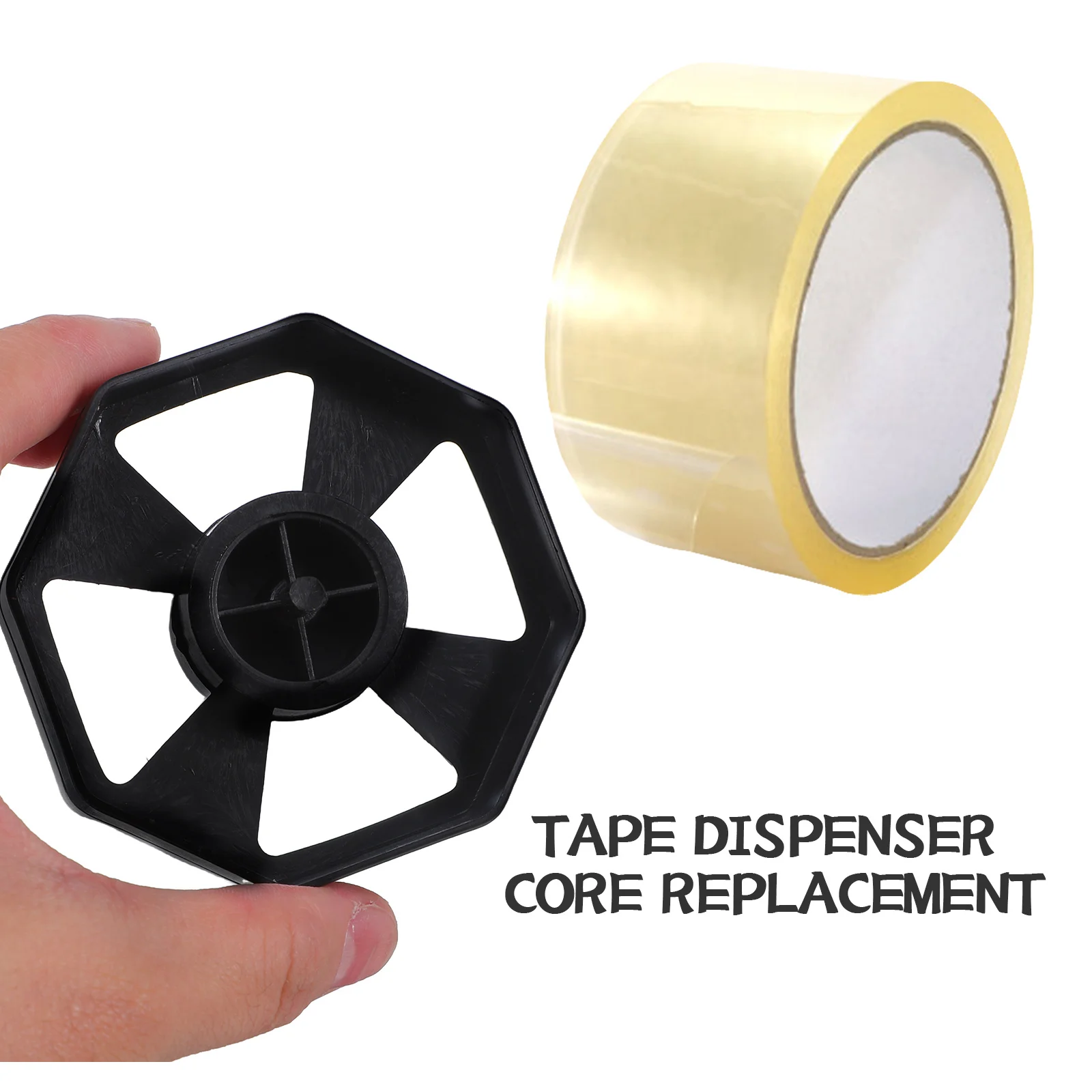 3Set Dispenser Pita Perekat Desktop, Pengganti Roller Pita Perekat yang Menggulung dengan Lancar untuk Penggunaan Kantor, Inti Roller yang Dapat Dipindahkan