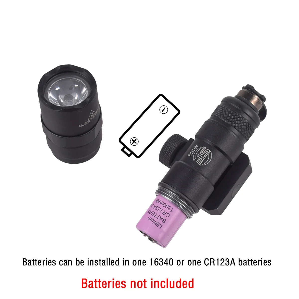 Surefir-linterna táctica potente, M300, M300B, M300C, Airsoft, Rifle de explorador, arma, luz, interruptor de doble función