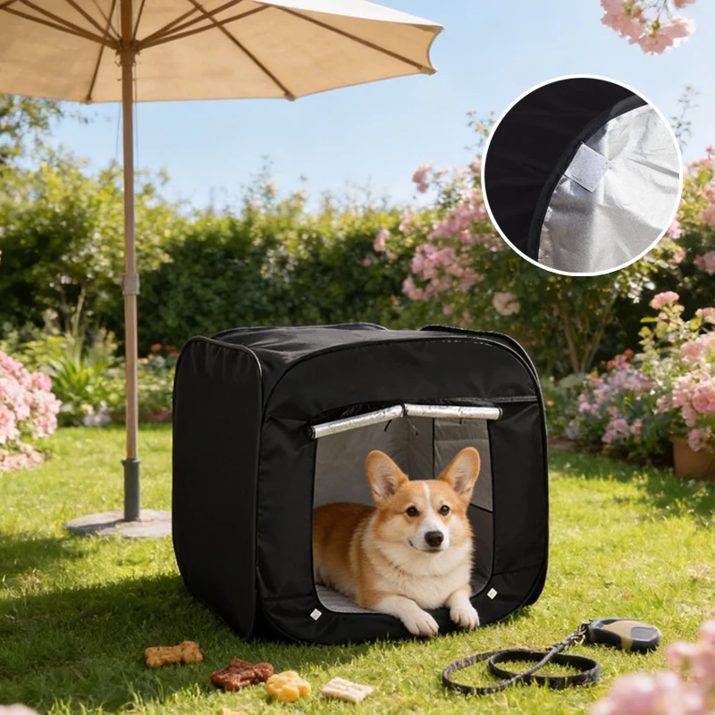 2026 Portable Foldable Extra Large Pet Tent Multi-Functional Outdoor Travel Cage for Cat Dog Easy Operation Pet Shelter Storage view 6