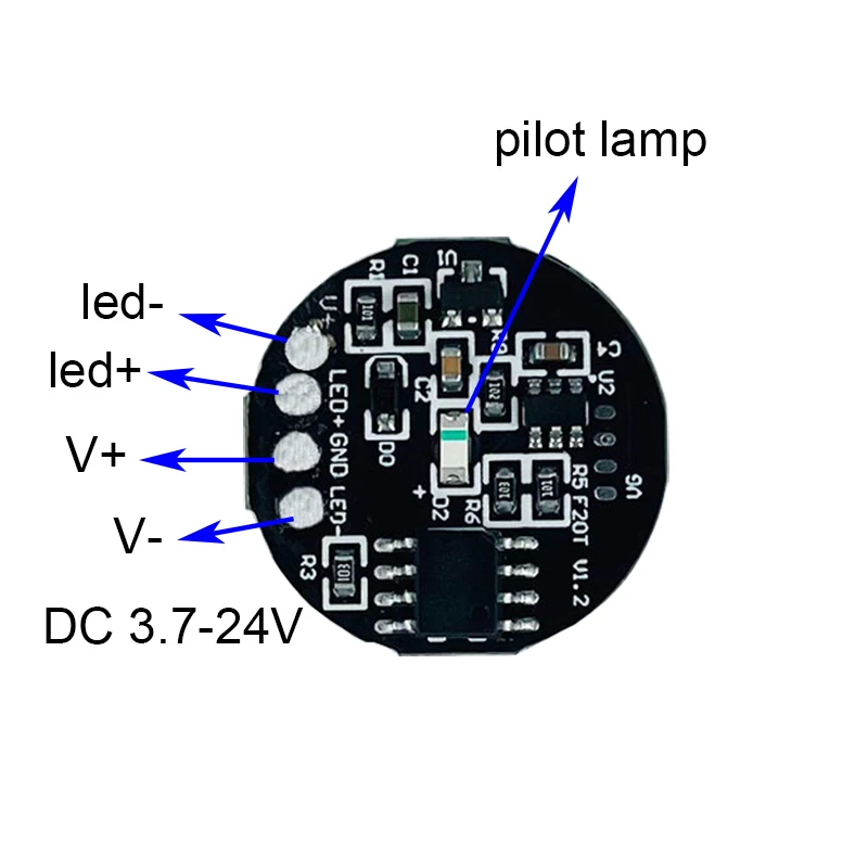 Dimmable 3.7~24V 2.2A High power dual memory touch switch 3v-24V jog/latch induction module capacitive switch dimmable