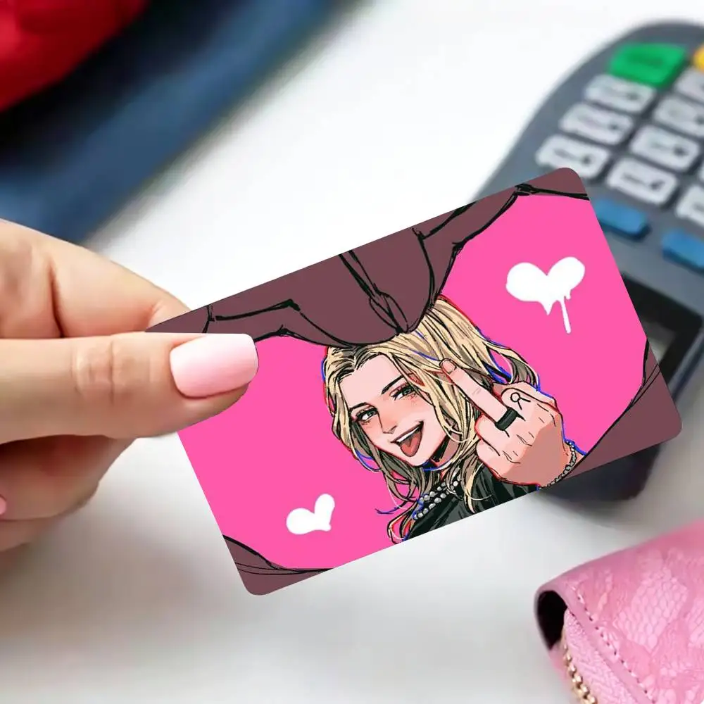 COOL Emily A-Armstrong    4pcs 1Set Card Stickers Small Waterproof Chip 4PCS Card Sticker Anti-Scratch