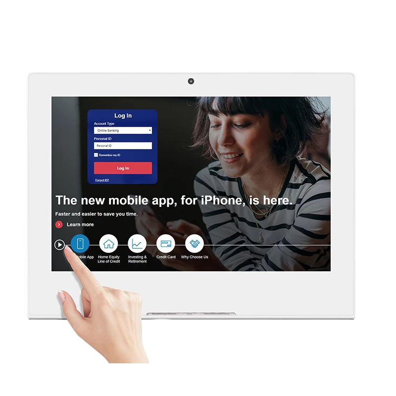 L Shape 15.6 Inch All in One Touch Screen Customer Feedback POE NFC IPS Panel Desktop Android Tablet to Tablet