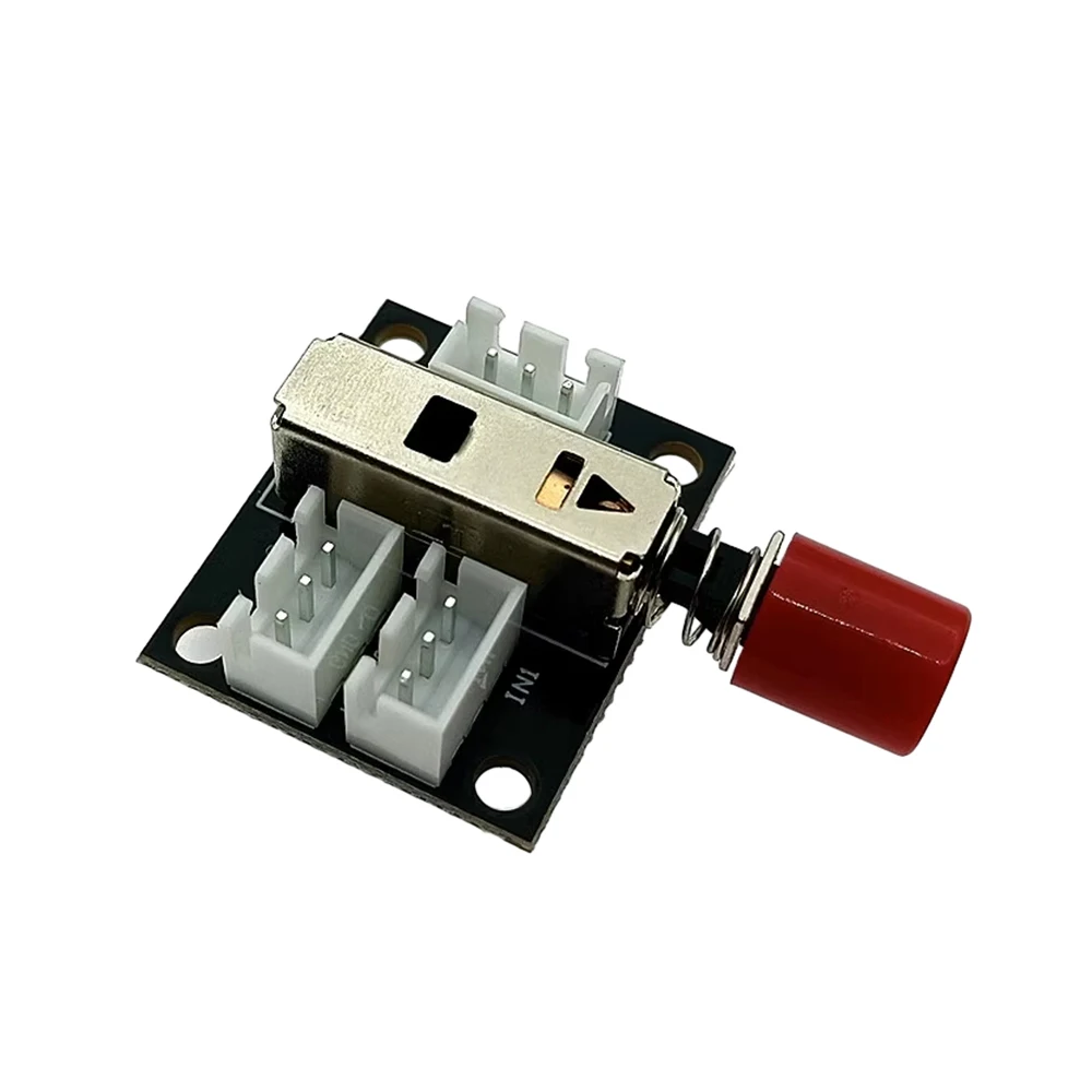 2-Way Button Type Sound Source Switching Board Signal Input Not Common-ground Mechanical Switch Type with 0.5/0.3M Shielded Wire