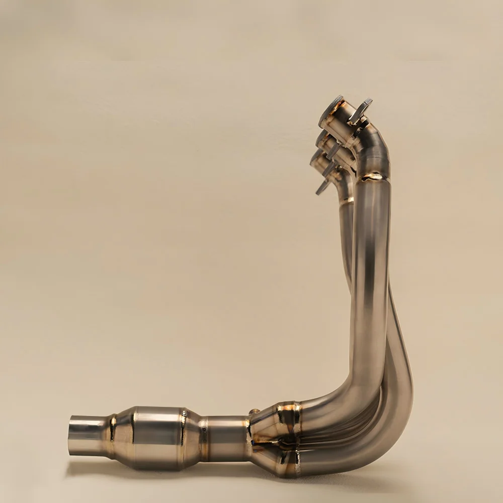 Suitable for Triumph 17-23 Models 765RS MOTO2 Titanium Alloy Front Section Exhaust Pipe Connector for Middle Tail Exhaust