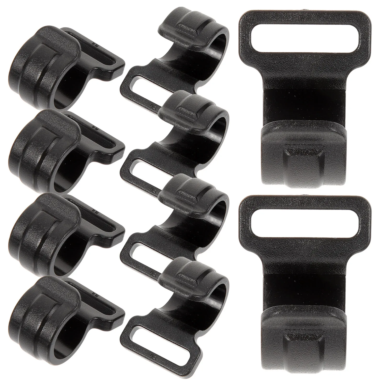 

10 Pcs Storage Tent Hook Camping Accessories Pole Clamps Plastic for Canopy Hooks