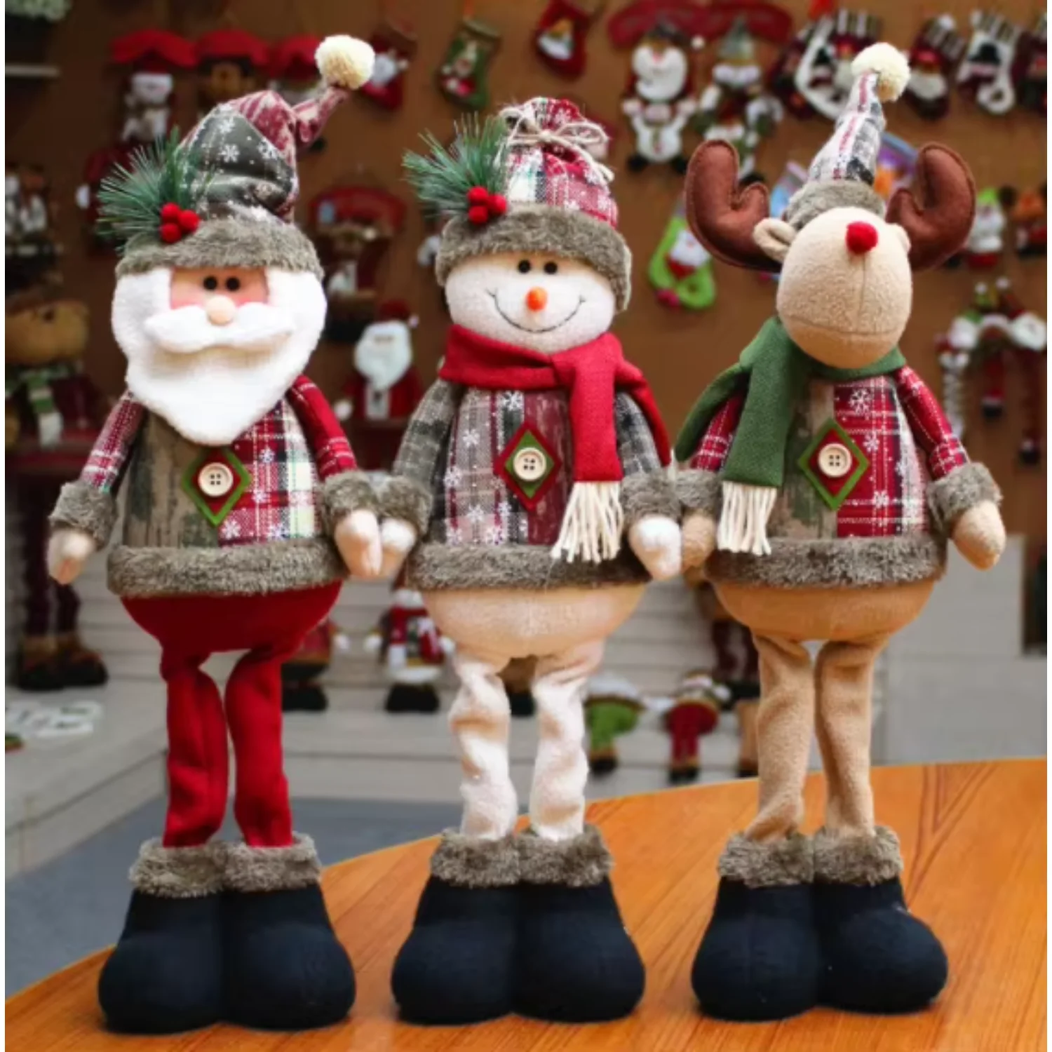 Tiktok Hot Selling Christmas Decorations Dolls Party Gift  Santa Claus Table Decoration Doll