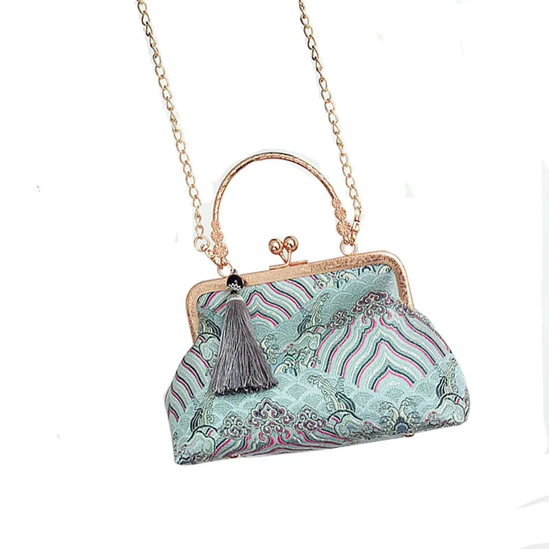 

Женские сумки, сумки-тоут с цепочкой и ручкой, сумка-мессенджер, клатч через плечо для женщин, весенняя сумка, традиционные китайские сумки