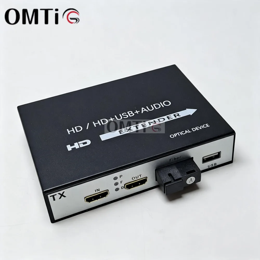 1 Pair 1080P HDMI-USB Converters 1-Channel With USB Fiber Extender 20KM Optical Date SC Video Transceiver