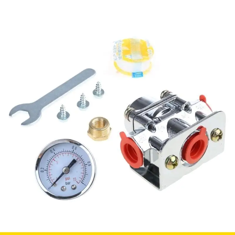 

SZCH Pressure Regulator with Oil Gauge 3/8inch Fitting Carburetor Carb 1-4PSI 12-804 4.5-9PSI 12-803 Replacement