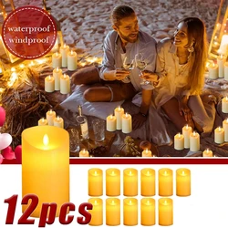 Flameless LED Candle Creative wishing Led Tea Light Warm White Flameless Candle Wedding Season  Decor Candle Light