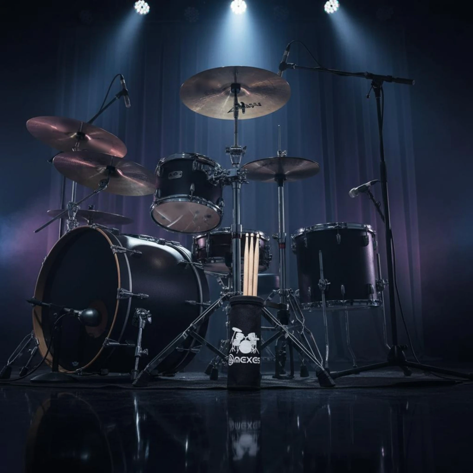 

Clip on Drum Stick Holder Easy to Detach Clamp-on Drumstick Holder Drum Stick Container Custom Logo Drumstick Storage Container