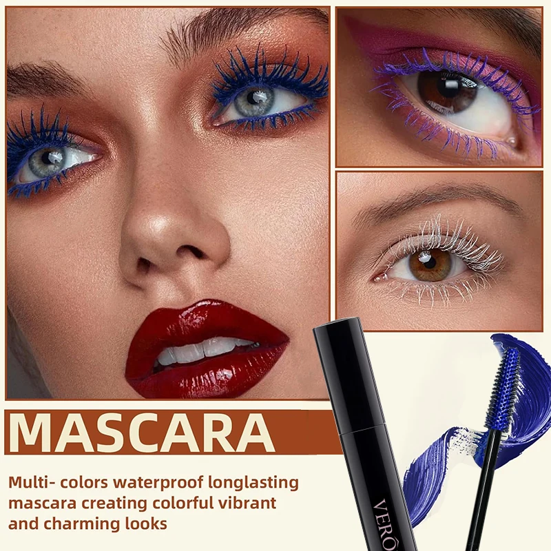 5D Mascara Thickening, Lengthening,Curling,Eye Lashes Brush Fiber Mascara Cosmetics Long-lasting Curling Large Eye Makeup Tools