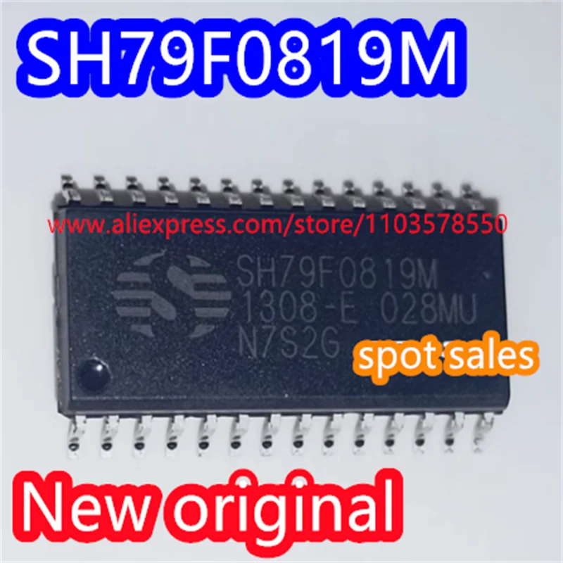 5PCS 100% New original SH79F0819M 79F0819M SMT SOP28 8-bit flash MCU microcontroller SH79F0819