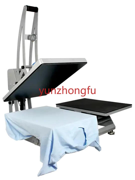 Magnetic double station transfer label heat press machine t-shirt