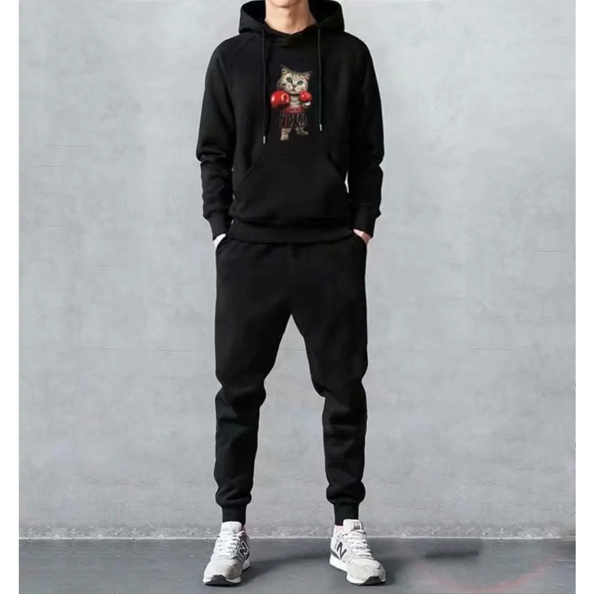 

Men‘s Autumn and Winter Sports Suit Men's Casual Hooded Sweater Two-piece Set Autumn and Winter Sweatpants Men's Hoodie