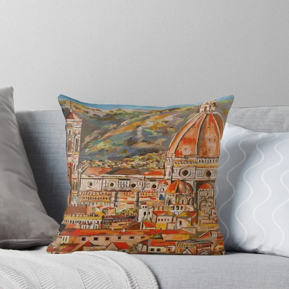 City of Florence Landscape Throw Pillow ornamental pillows Pillowcase Cushion Pillow