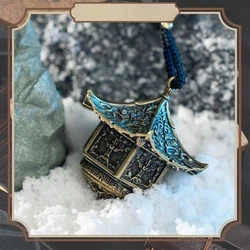 Ethnic Style Silver Color Spacer Gold Color  Snake Eyebrow Bronze Fish ，Gulou Wind Chime Shape Pendant UNISEX Mysterious Jewelry