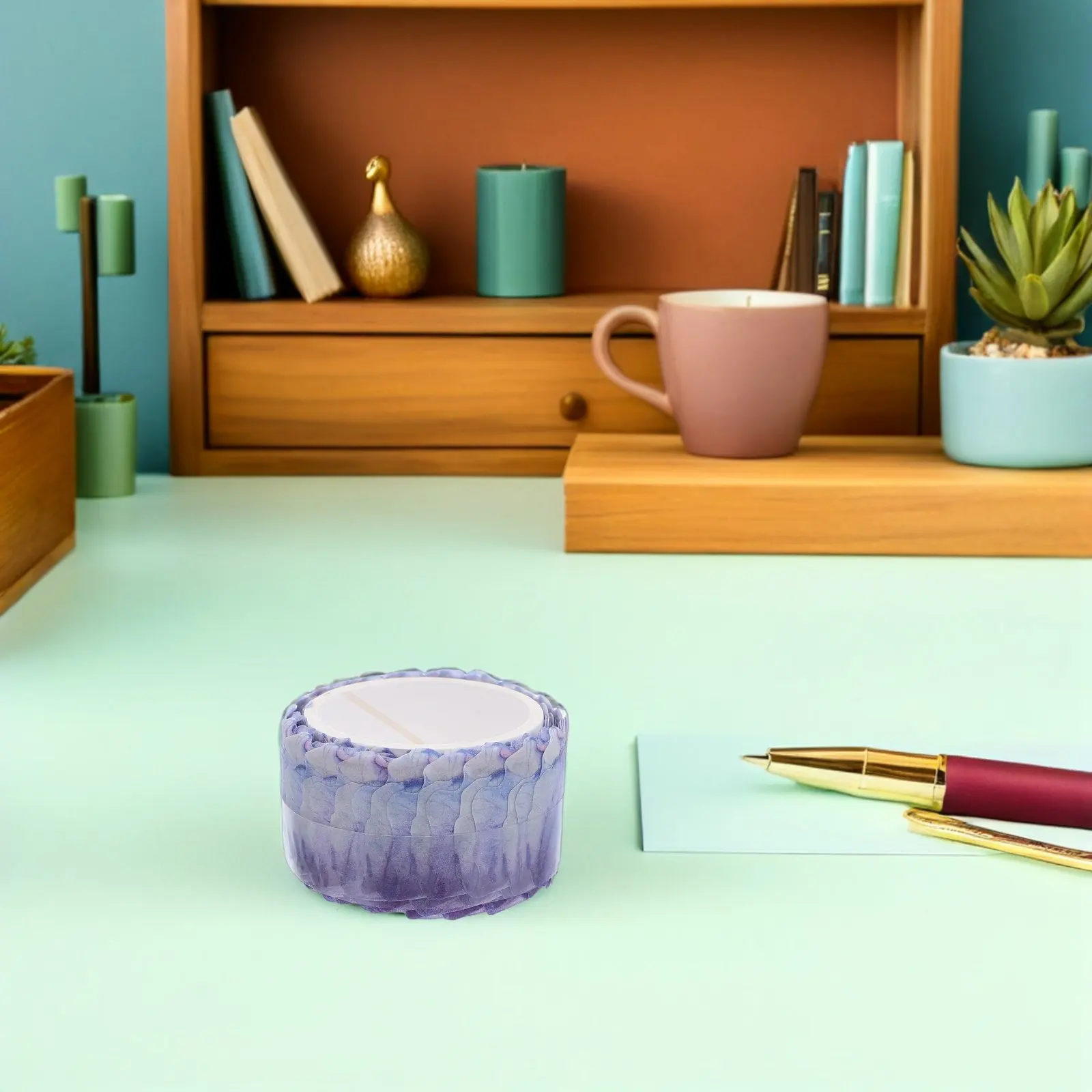 Floral Petal Washi Tape Set Seamless Hand-Torn Decorative Sticky Paper for DIY Scrapbook Diary Packaging Planner Books Crafts