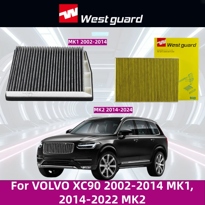 

For VOLVO XC90 2002-2014 MK1, 2014-2022 MK2, WESTGUARD Cabin Air Filter Air-Conditioner Car Refresher Car Accessories