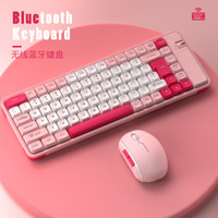 Office Entertainment Dual Mode Color Keyboard and Mouse Set 2.4g Wireless Bluetooth Universal rechargeable Keyboard mouse