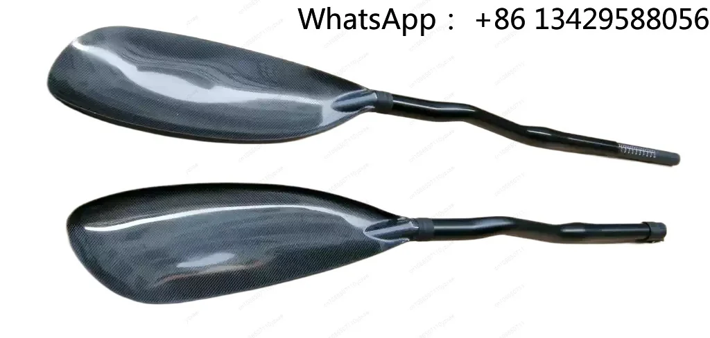 Carbon Fiber Bent Shaft Spoon Shape Kayak Paddle Custom Q22 Aluminum Buckle for Canoe Water Sport