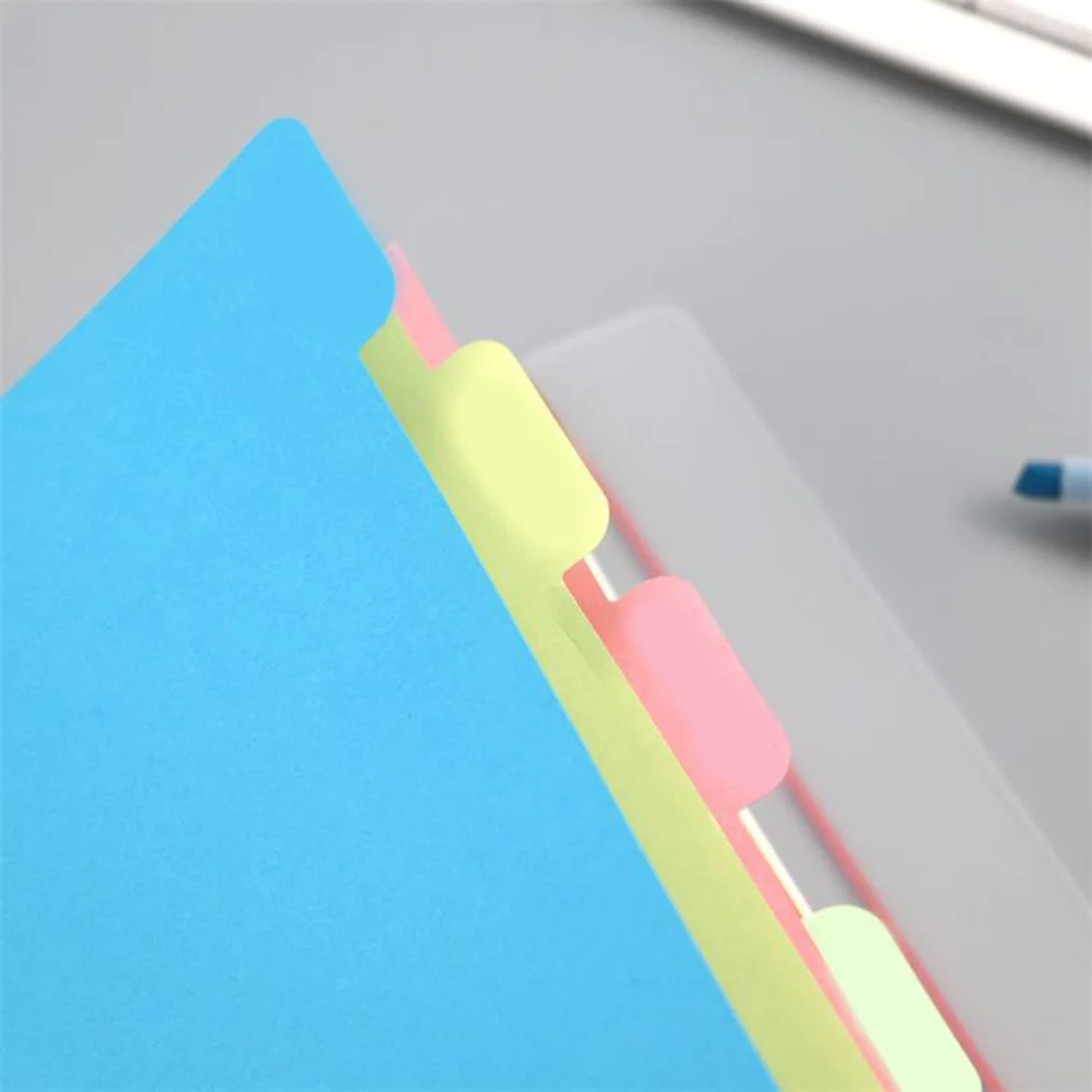 

A5 Colorful Page Dividers Insertable Tab Binder Separators For Organizing Notes Documents Classified Indexes Smooth Flat