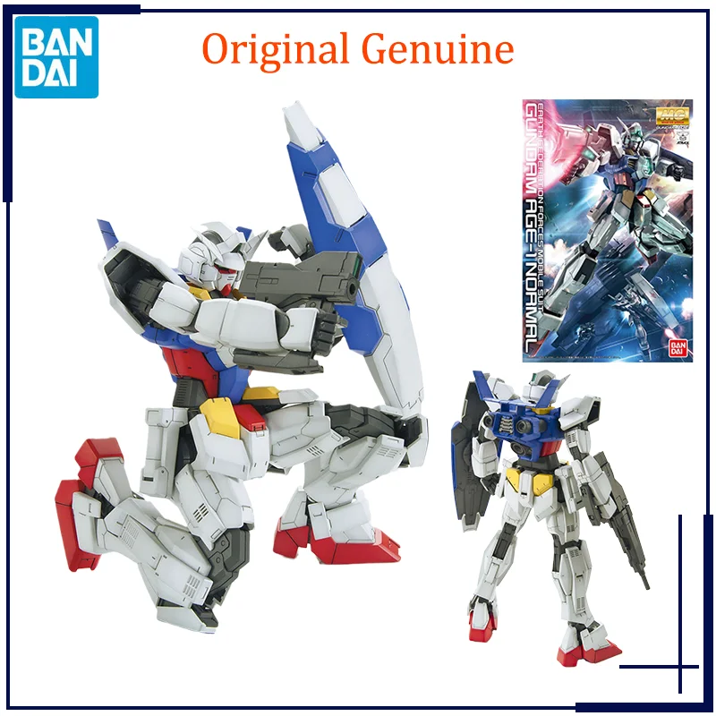 Bandai Anime GUNDAM AGE-1 Normal MG 1/100 Second Edition Original Genuine Assembly Model Toys Action Figure Collectible Boys Kid