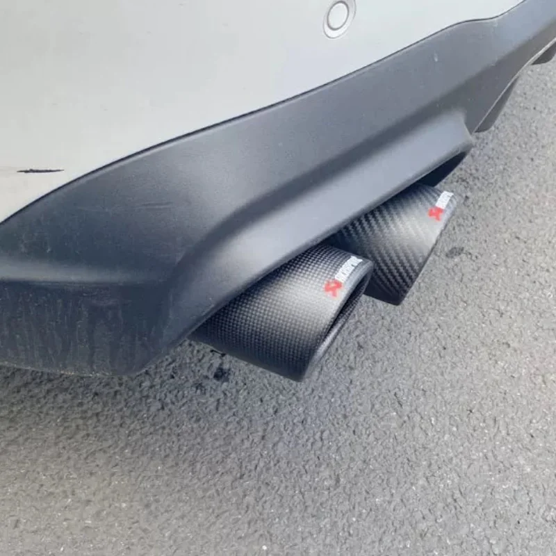 For 20212022 2023 2024 2025 CHERY Tiggo 8pro Car Special Matte Glossy Carbon Fiber Muffler Exhaust Pipe Mount black Accessories view 6