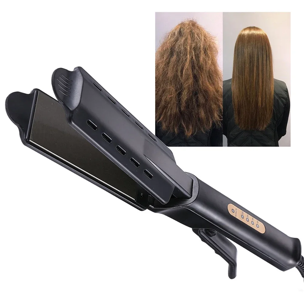 

Hair Straightener Adjustable Temperature Fast Heat Flat Iron Widen Panel Hair Iron Straightening Styling Tool for Women