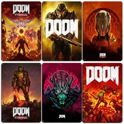 Dooms Posters Home Decoration Accessories Game Signs Wall Art Vintage Metal Tin Sign for Gamer Room Wall Decoration House Decor