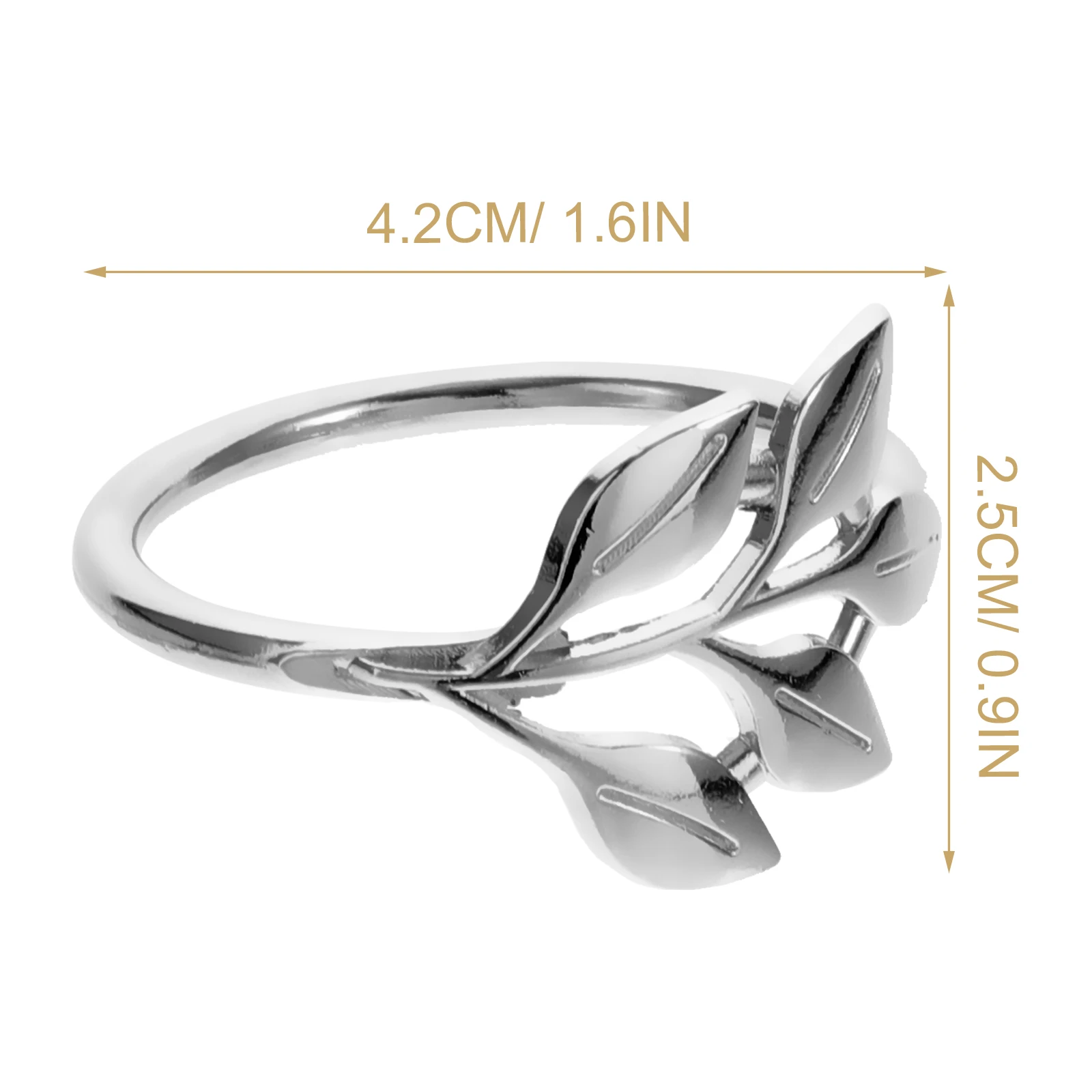 

20pcs Napkin Rings Sturdy Metal Leaf Design Reusable Zinc Alloy Decorative Buckles Table Decorations Napkins Holder Dining